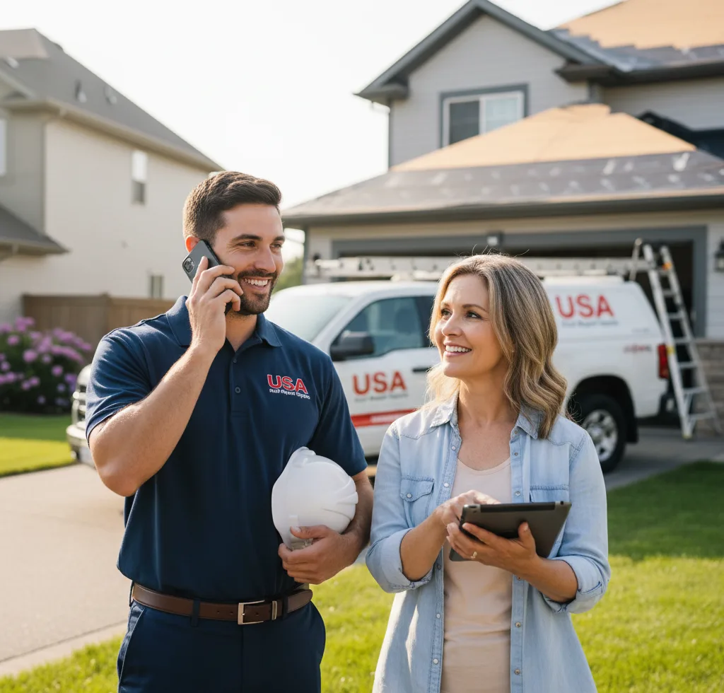 USA Roof Repair Experts customer support in Jarrell